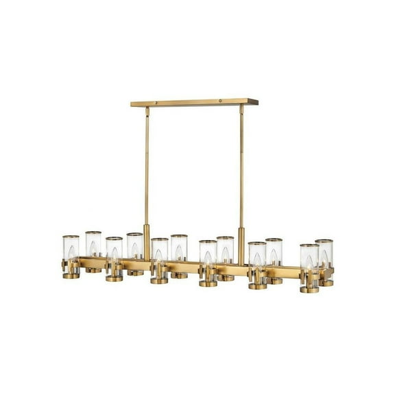 Industrial Twelve Light Chandelier-Heritage Brass Finish Bailey Street Home 81-Bel-4160185