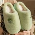 thumbnail image 5 of Wensltd Women Winter Fuzzy Slippers Red Indoor Cozy Soft Memory Foam House Slipper for Women, 5 of 9