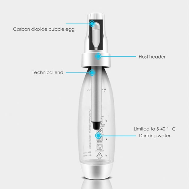 Sodastream Sparkling Water Maker Handmade DIY Drinks Making Bubble Soda Stream Machine Cream Bottle Household Safety Pressure DIY Bar Kitchen