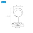 thumbnail image 2 of Uxcell Metal Place Card Holder Memo Clip Holder with Round Clasp 24 Pcs Silver Tone 2 Inch, 2 of 5