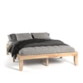 thumbnail image 5 of Gymax 14'' Queen Size Wooden Platform Bed Frame w/ Strong Slat Support Natural, 5 of 8