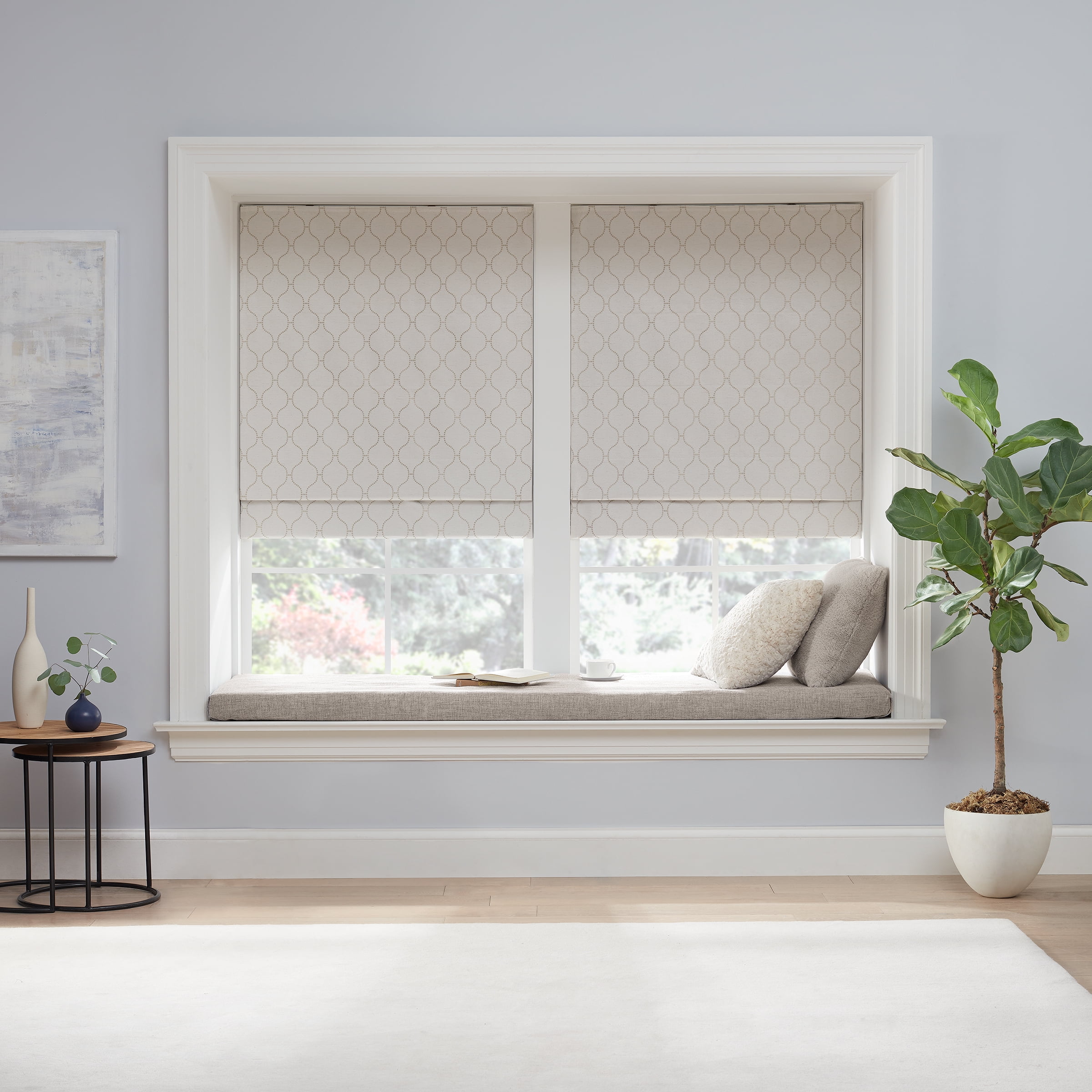 Eclipse Cordless 100% Blackout Polyester Roman Window Shades, 27" x 64" -  Walmart.com