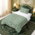 thumbnail image 2 of Erosebridal Sage Paisley Patchwork Twin Comforter Sets,Watercolor Floral Motif Bedding Set,2-Piece,1 Comforter and 1 Pillowcase,Reversible, 2 of 7