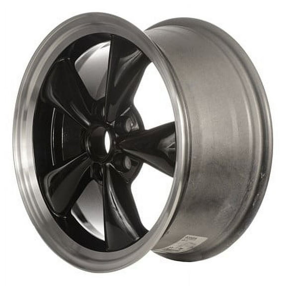 KAI 17 X 8 Reconditioned OEM Aluminum Alloy Wheel, Black Spoke W/Machined Flange Custom, Fits 2005-2009 Ford Mustang