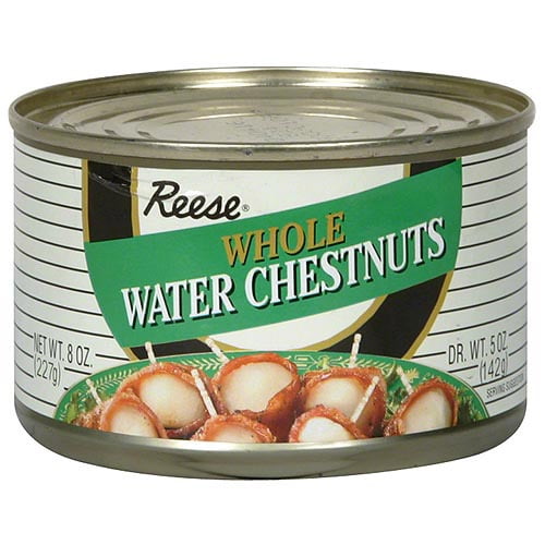 Reese Whole Water Chestnuts, 8 oz (Pack of 24)