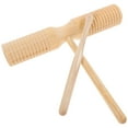 thumbnail image 2 of Shisuyan 1 Set Wood Guiro Instrument Percussion Instrument Beginner Guiro Instrument with Stick, 2 of 9