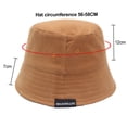 thumbnail image 2 of Sombrero de verano para mujer con circunferencia de cabeza de 56-58 cm que cubre el rostro, sombrero de pescador, protector solar, sombrilla, sombrero de lavabo, 2 of 5