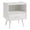 White, variant on Pemberly Row 24" White Laminate Side Table with Drawer and Open Cubby Shelf
