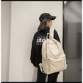 thumbnail image 5 of Mochila escolar ligera para mujeres y hombres, mochila informal de viaje para ordenador portátil, mochilas universitarias y secundarias, color beige, 5 of 5