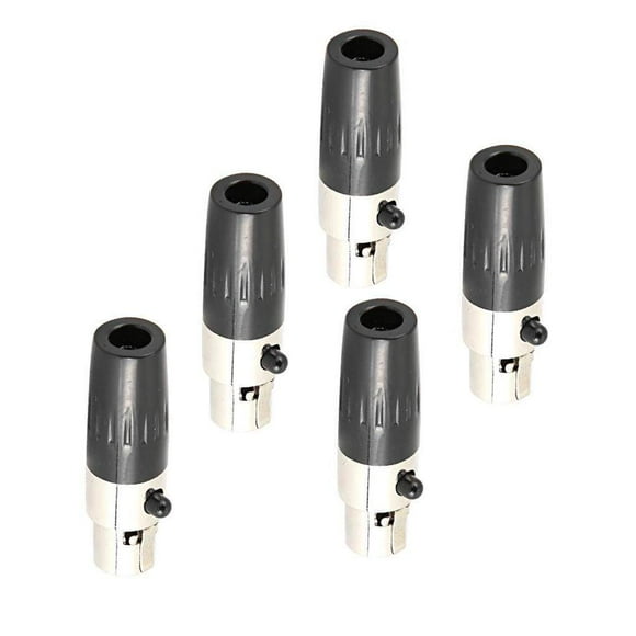 5pcs 4-Core Female Plug Mini XLR Audio Microphone Connector XLR Connector