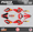 Red, variant on Kalair GFX Graphics Kit for Honda XR100 (2001-2003) Pecker Series