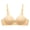 Gray, variant on Women's Satin Push Up Bra Wireless Padded No Underwire Bralettes Lace Plunge Bras Lightweight Strappy Daily Bra