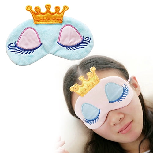 FaLX Cute Eyes Cover Princess Crown Style Travel Sleeping Blindfold Shade  Eye Mask
