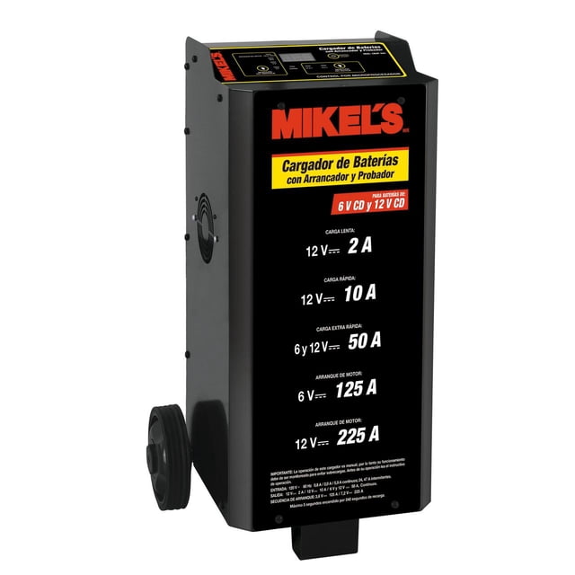 Cargador Baterías Arrancador Y Probador MIKELS 2/10/50/125/225 Amp