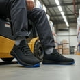 thumbnail image 5 of SPIEZ® Unisex Composite Toe Shoes,Breathable Work Sneakers, Lightweight Safety Shoes for Construction|Warehouse|Security Checks|Delivery Work–Black Blue,Size 11.5 Men/13 Women, 5 of 12