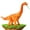 Orange, variant on Orange Projection Walking Brachiosaurus Dinosaur Toy Lays Eggs Roaring Sound Lights Kids Fun Play