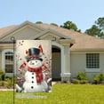 thumbnail image 2 of JOOCAR Snowman with Cardinals Garden Flag for Winter Christmas Home Outdoor Garden Yard Door Decor 12x18 inch, 2 of 5