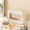 Beige, variant on Large Capacity Window Cosmetic Bag - Waterproof Toiletry Organizer Pouch with Clear View Window - Portable Handheld Travel Makeup Case for Women Men