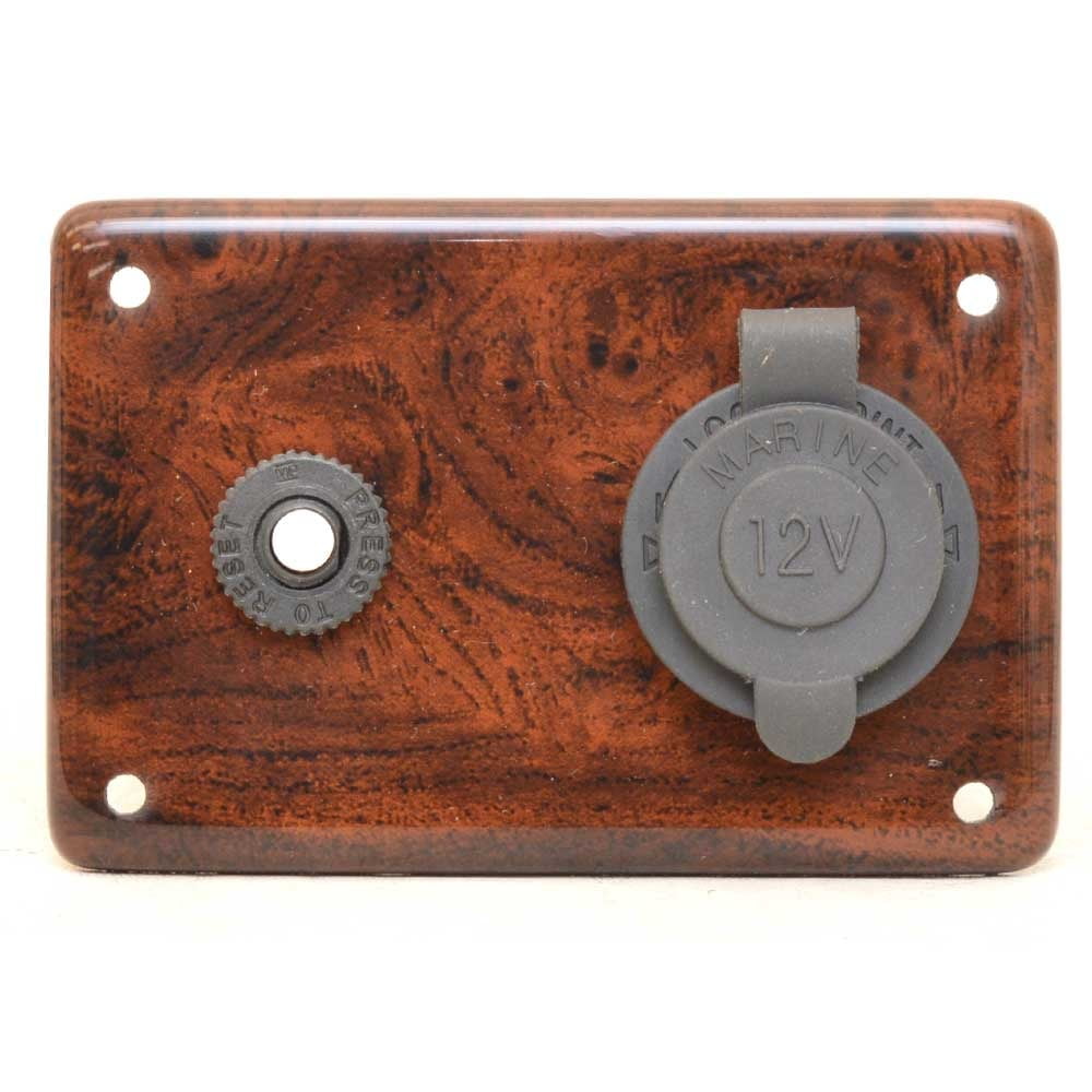 Boat Power Outlet Panel 12 Volt W/ Breaker