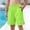 Green, variant on Juslio Boys Shorts Kids Casual Elastic Waist Ice Silk Breathable Stretchy Shorts Sizes 130