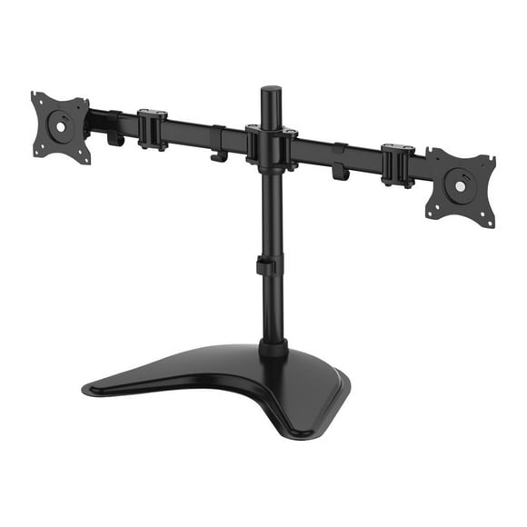 SIIG Articulated Freestanding Dual Monitor Desk Stand - 13"-27" - Mounting kit (desk stand, 2 articulating arms) - for 2 LCD displays - steel - screen size: 13"-27"