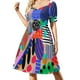 thumbnail image 3 of Vestido de manga corta Space Garden, vestidos elegantes para mujer, vestido de fiesta., 3 of 7