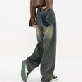 thumbnail image 5 of Baggy Jeans for Women Casual Wide Leg Pants Y2K High Street Low Rise Jeans Vintage Distressed Denim Pants Streetwear Hiphop, 5 of 7