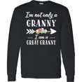 thumbnail image 3 of Inktastic I'm Not Only a Granny I'm a Great Granny with Flowers Long Sleeve T-Shirt, 3 of 5