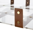 thumbnail image 3 of A&B Home Acrylic Tray - 20"W x 16"L x 2.5"H - Clear/Brown, 3 of 5