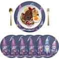 thumbnail image 2 of Dreamtimes Christmas Gnome Placemats Set of 4 Non-Slip Heat Resistant Dining Table Place Mats Washable Kitchen PVC Weave Table Mats, 2 of 6