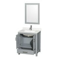 thumbnail image 2 of Wyndham Collection Wcs141430s-Qtz-Unsm24 Sheffield 30" Free Standing Single Basin Vanity, 2 of 7