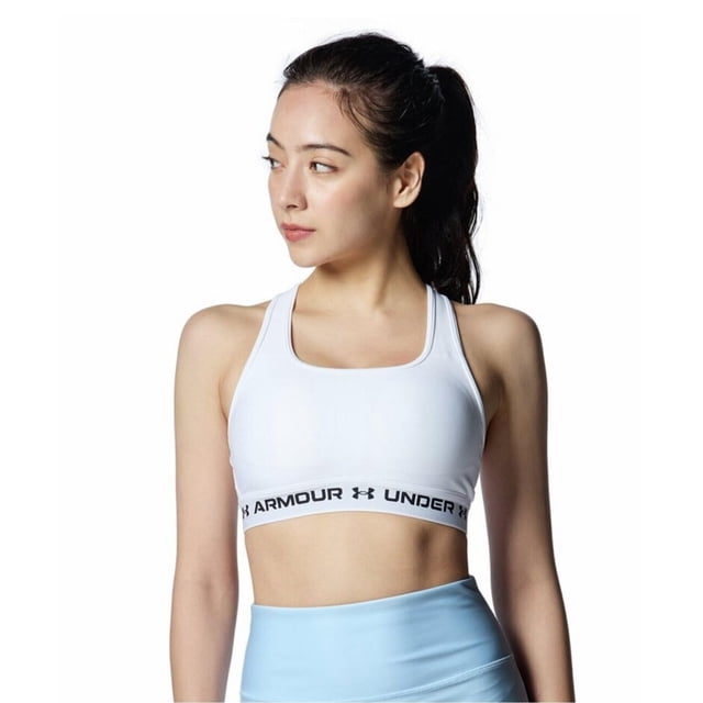 Sujetador deportivo Under Armour Crossback Mid Impact para mujer, blanco, 1X