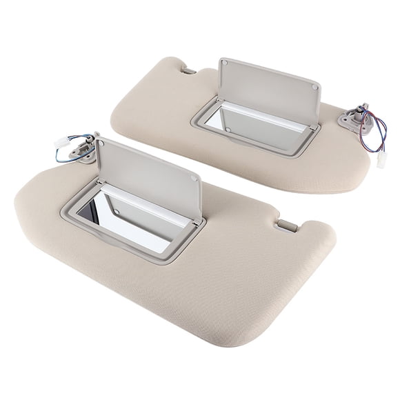 Pair of Left &amp; Right Sun Visor 964019PB0A Fit for Pathfinder Platinum, SL, SV 2013-2018 Gray