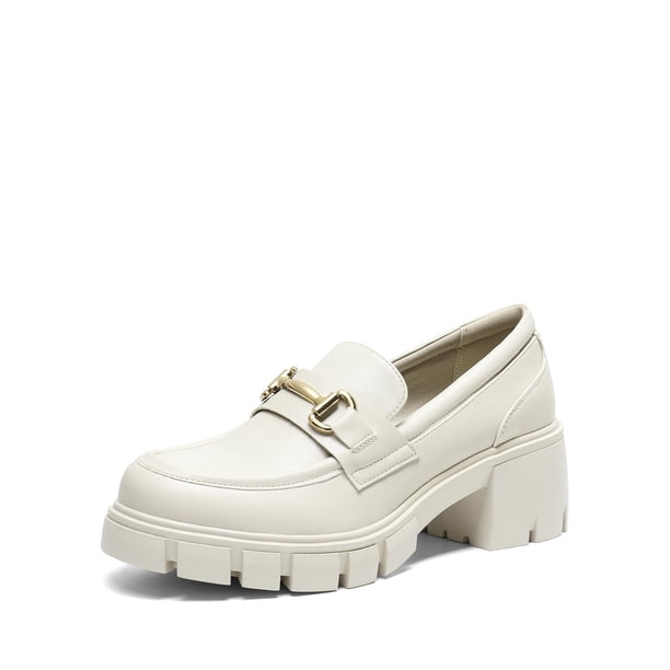 Mocasines para Mujer DREAM PAIRS SDLS2321W Beige con Plataforma Gruesa