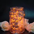 thumbnail image 4 of ITART Micro LED String Lights Battery Powered 8 Packs Orange Mini Fairy Hanging Light 20 LED 6Ft Ultra Thin Silver Wire Rope Lights for Christmas Trees Wedding Parties Bedroom, 4 of 6