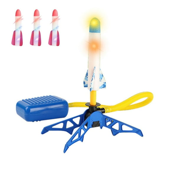 MesaSe Lanceurs de Fusées pour Enfants Fusées en Mousse avec Lumières Jeux Extérieurs Jouets Cadeaux pour Garçons Filles