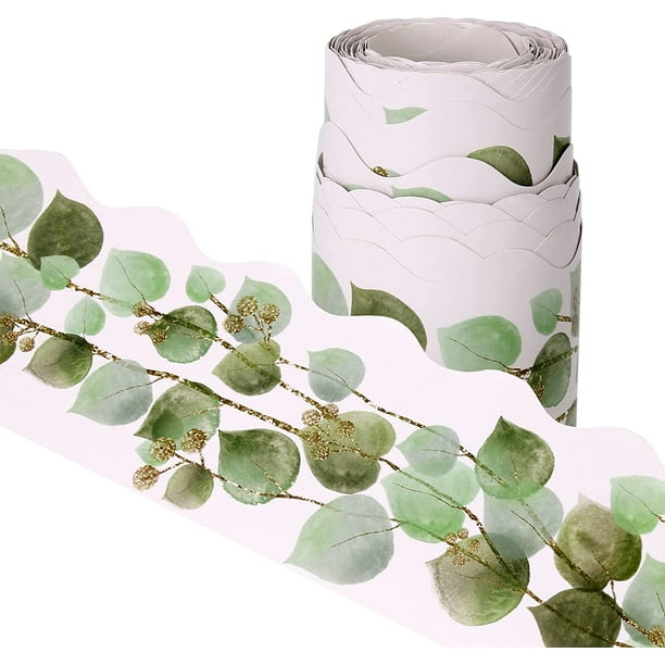 Bulletin Board Trim, 16.4Ft Border Trim for Bulletin Board, Leaves