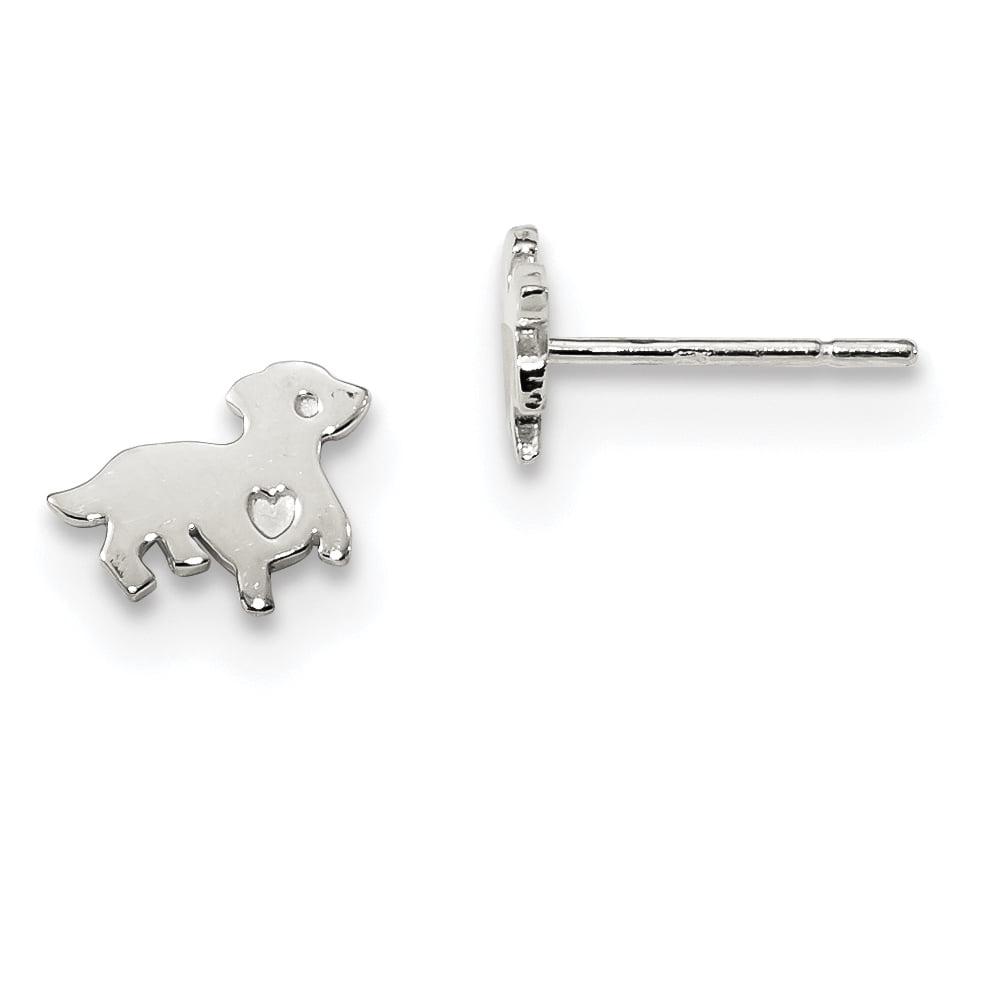Primal Silver Sterling Silver Dog Post Earrings