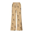thumbnail image 5 of Pantalones largos para hombre, cintura elástica, transpirables, cómodos, suaves, informales, de playa, de poliéster., 5 of 5