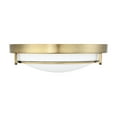 thumbnail image 2 of Trade Winds Felton 2-Light Flush Mount Ceiling Light in Natural Brass, 2 of 6