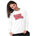 thumbnail image 3 of Sugar Mama Chocolate Candy Logo Women Crewneck Sweatshirt Brisco Brands M, 3 of 6