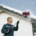 thumbnail image 4 of Foam Snow Pusher, Snow Roof Rake with Extendable Handle, Roof Snow Removal Tool with Wide Head, Lightweight No Scratch Foam Snow Broom for Roof Vehicle Garage Lawn Backyard Outdoor Driveway, 4 of 9
