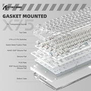 XINMENG X75 Hot Swappable Wired Mechanical Keyboard with Keycap & Switch Puller, White