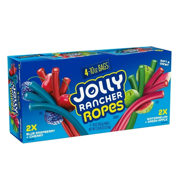 Jolly Rancher Ropes Variety Pack, 10 Ounce (Pack of 4)