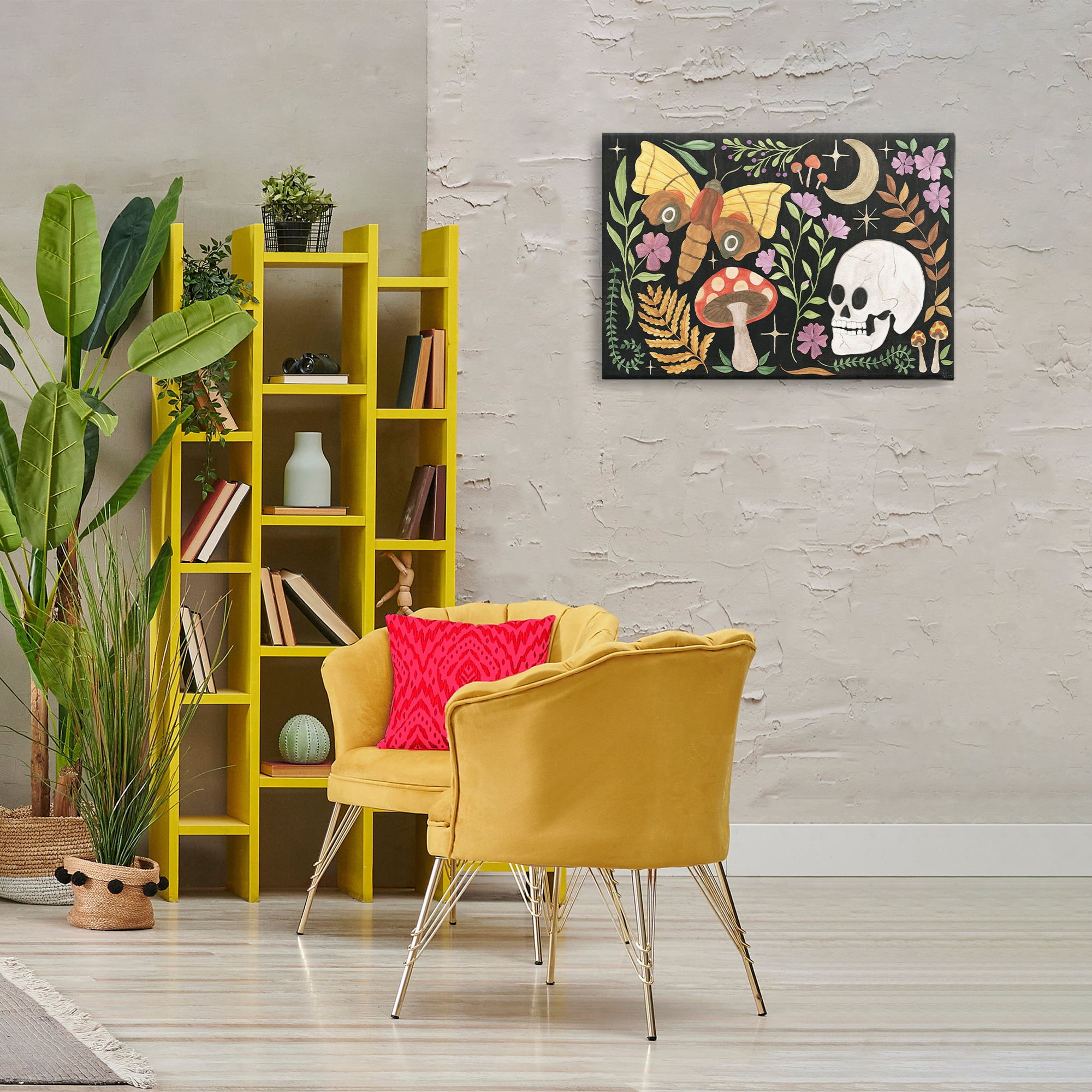Stupell Industries Spooky Chic Collage Animals Painting Wrapped Canvas Art Print Wall Art, 30 x 20