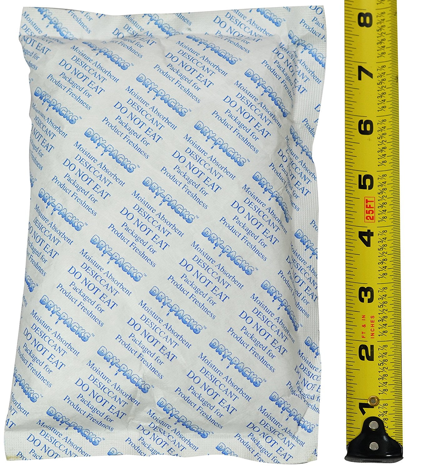 448 Gram (1LB) Silica Gel Desiccant Packet 8' x 5' DryPacks Brand
