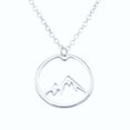 thumbnail image 1 of PVCS Collier Créatif Mode Rond Creux Petit Sommet de Montagne Collier Montagne Enneigée, 1 of 5