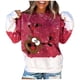 thumbnail image 1 of Sudaderas de Cuello Redondo de Navidad Para Mujer Moda Manga Larga Tops Blusa Jersey Odeerbi  ODB208274, 1 of 4