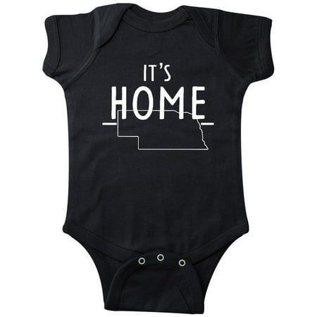 

Inktastic It s Home- State of Nebraska Outline Gift Baby Boy or Baby Girl Bodysuit