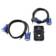 thumbnail image 2 of Conmutador KVM VGA USB de 2 puertos y cables para compartir computadora, monitor, teclado y mouse, 2 of 9